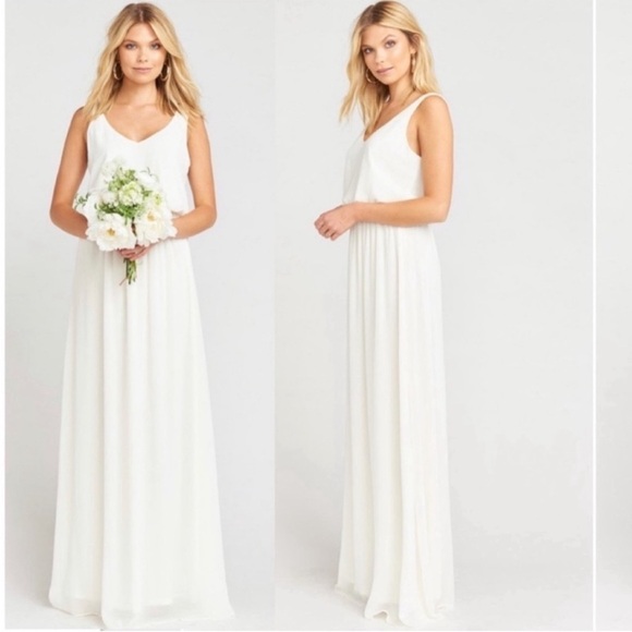 Show me your mumu Kendall Wedding Cake Chiffon Maxi Dress - Picture 2 of 15